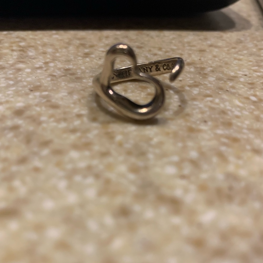 Tiffany and Co. Heart Shaped Ring. Silver 925.